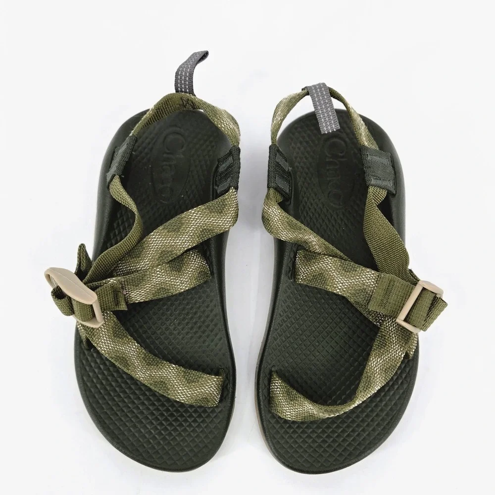 Chaco Z/1 Ecotread Avocado Green Athletic Hiking Strappy Sandals Kids Youth Sz 1